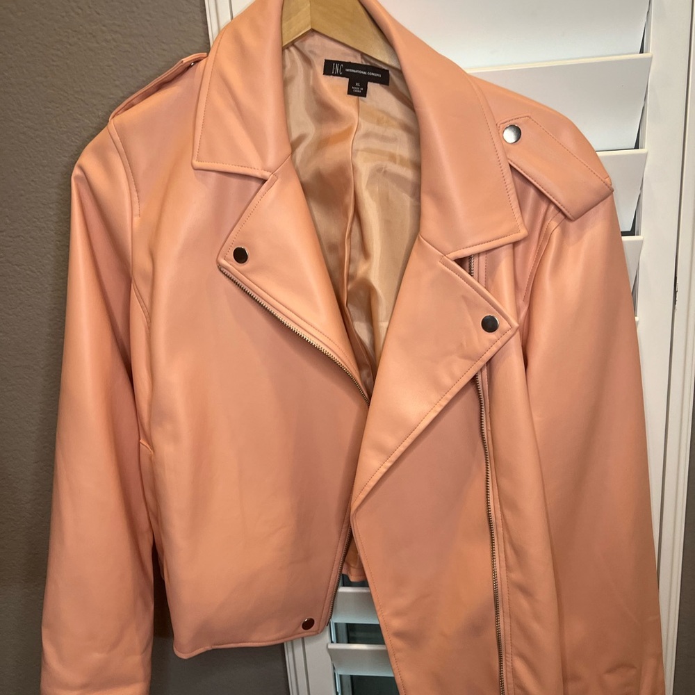 INC Vegan Motto Pink XL Jacket - Picture 3 of 7